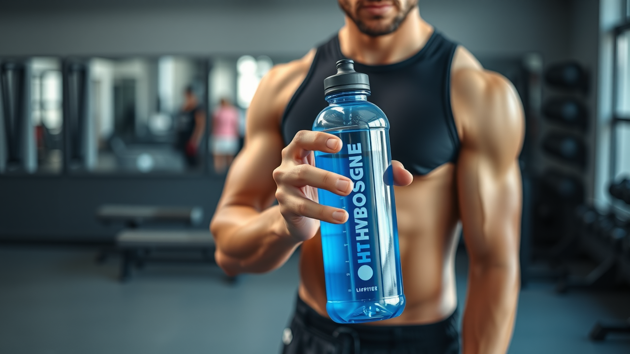 Athlete hydrating with hydrogen water after workout best hydrogen water bottle warranty