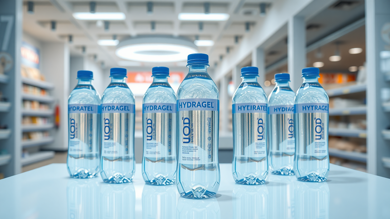 Detailed photorealistic product-technology comparison of hydrogen water bottles—infographic of features for under $100 vs $300+ models with PEM technology and different build qualities