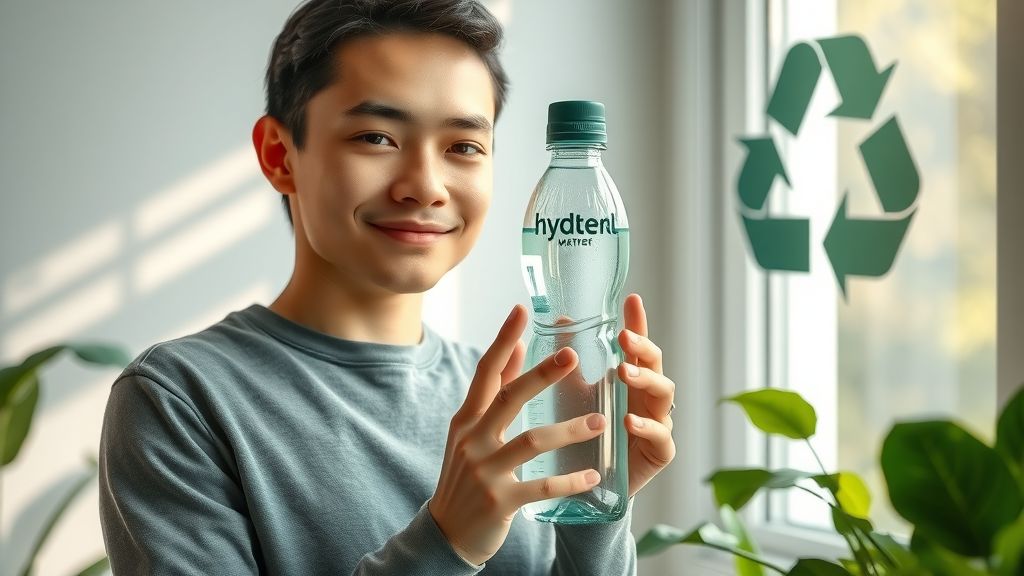 Eco-friendly rechargeable hydrogen water bottle by window eco conscious choice
