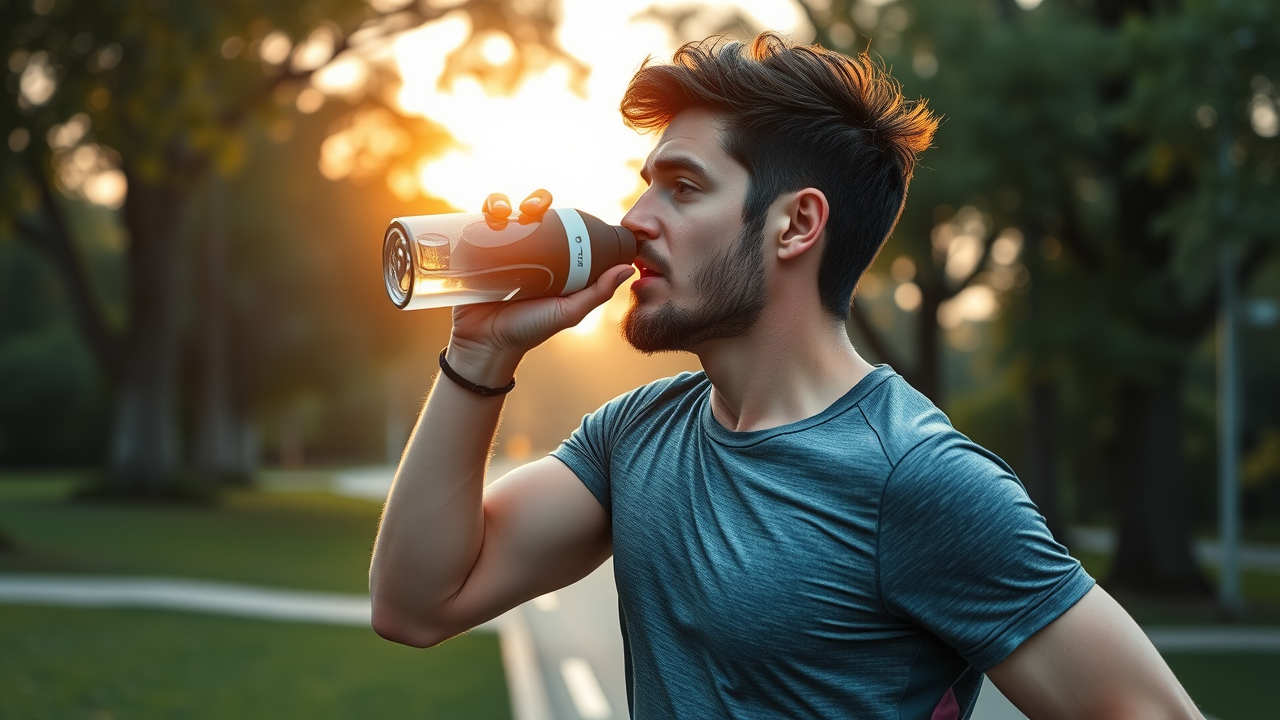 Budget compact hydrogen water bottle for jogging, affordable athlete hydration morning